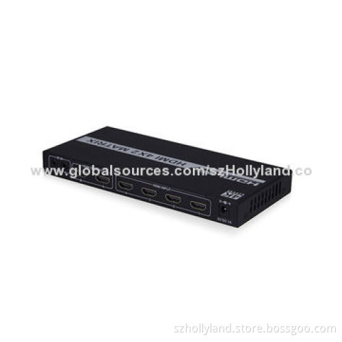 Full HDMI 1.4 4 x 2 Video Matrix with ARC Function